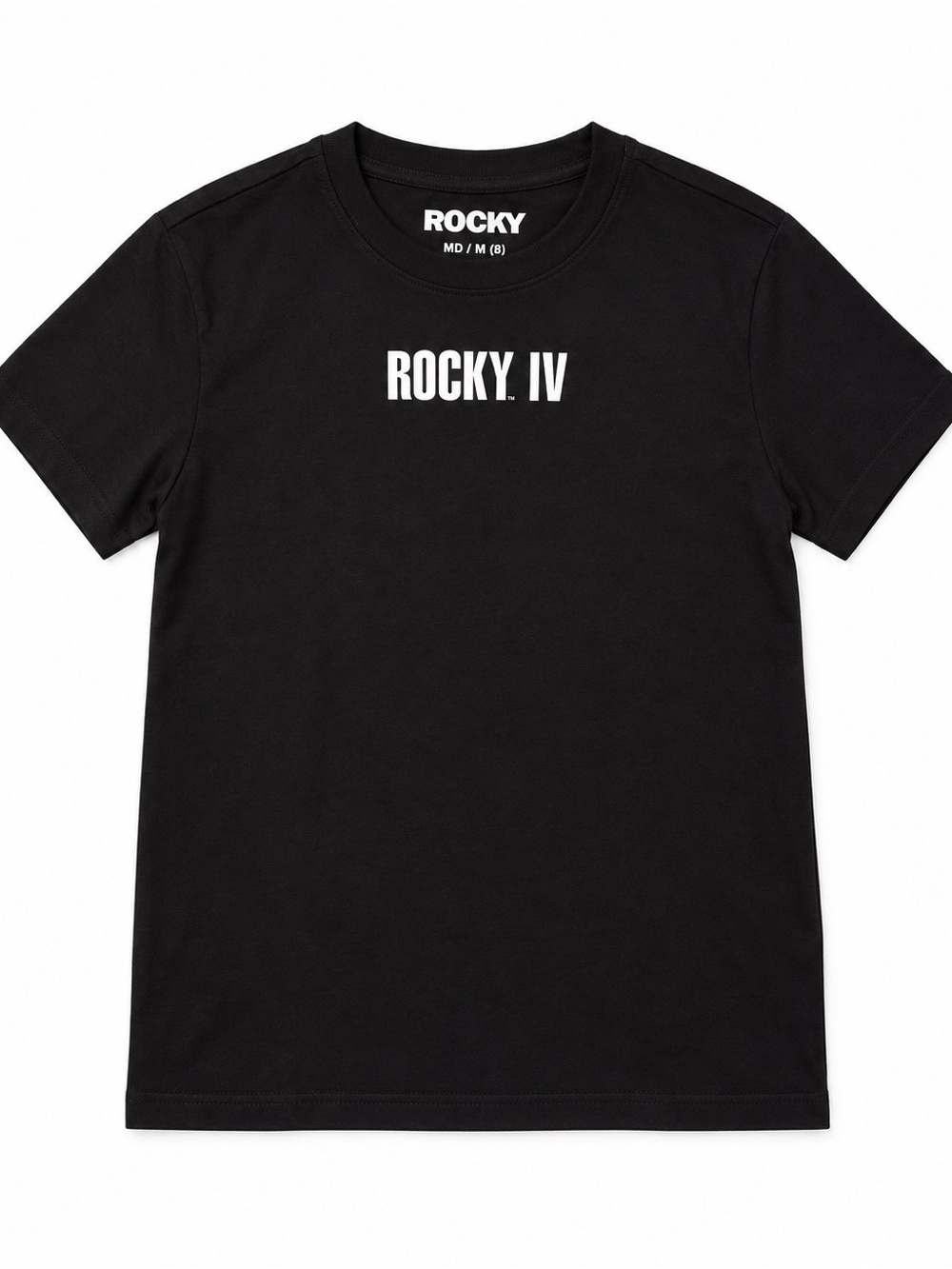 Rocky IV Black Graphic T-Shirt Front Back Movie Boxing Tee Men’s S M NWT